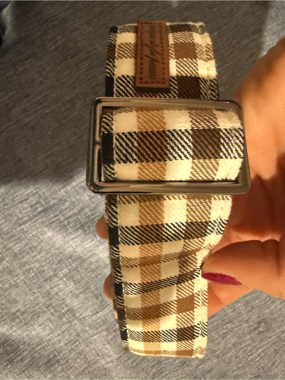 Plaid Dog Collar NWOT - Picture 4 of 8